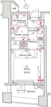 鶯谷駅 徒歩2分 9階の物件間取画像